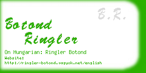 botond ringler business card